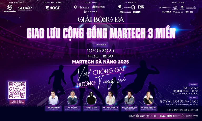 Giải bóng đá Martech Cup 3 Miền 2025: Sân khấu tranh tài nảy lửa của những ngôi sao Marketing đỉnh cao