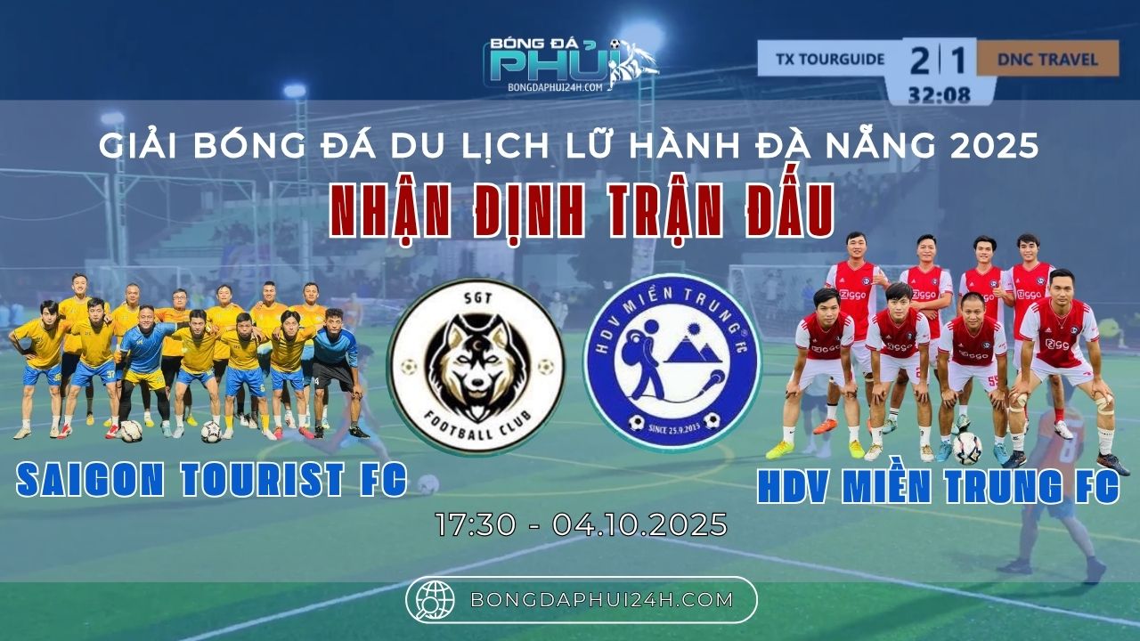 Saigon Tourist FC & HDV Miền Trung FC – Cuộc đối đầu không đội trời chung – Giải bóng đá Du lịch Lữ hành Đà Nẵng 2025