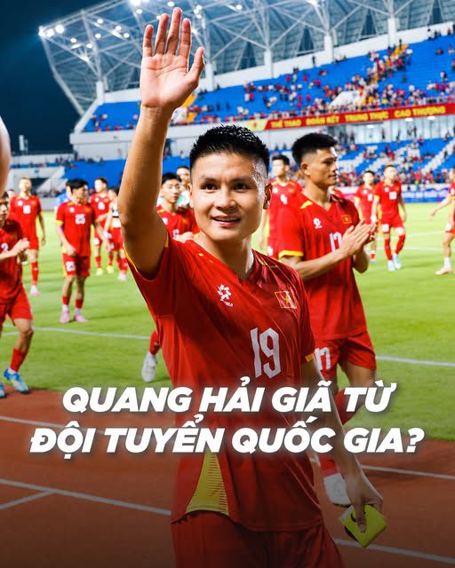 Nguyễn Quang Hải giã từ Đội tuyển Quốc gia Việt Nam?