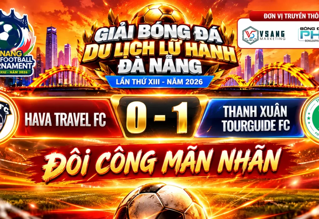 Hava Travel FC vs Thanh Xuân Tourguide FC - Đôi công mãn nhãn, bản lĩnh lên tiếng ở phút 44